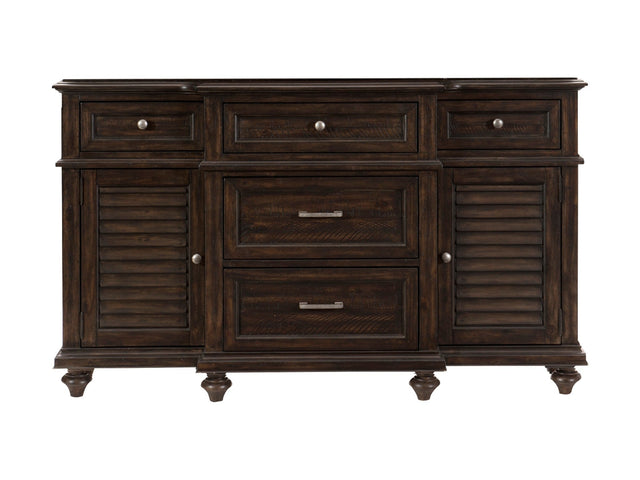 Cardano Brown Buffet/Server - Ornate Home