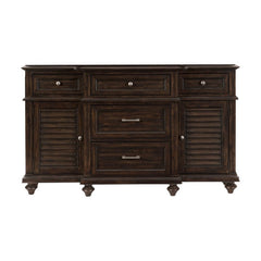 Cardano Brown Buffet/Server - Ornate Home