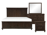 Cardano Driftwood Charcoal 4-piece Queen Bedroom Set - Ornate Home