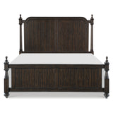Cardano Driftwood Charcoal 5-Piece Low-Post Queen Bedroom Set - Ornate Home