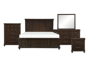 Cardano Driftwood Charcoal 5-Piece Queen Bedroom Set - Ornate Home