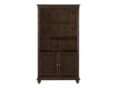Cardano Driftwood Charcoal Bookcase - Ornate Home