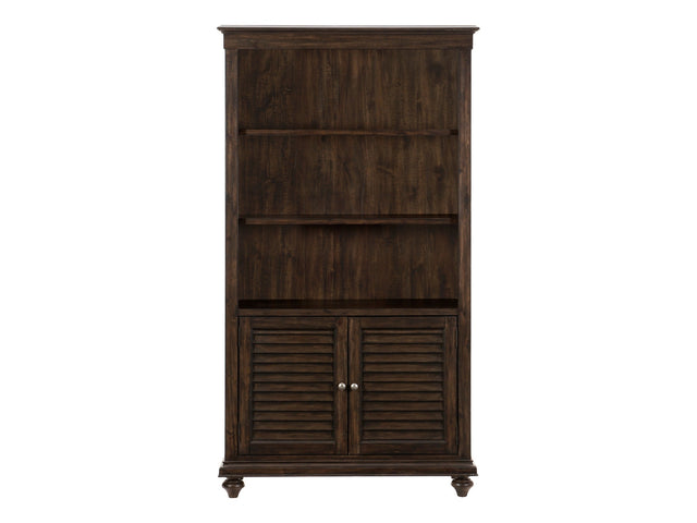 Cardano Driftwood Charcoal Bookcase - Ornate Home