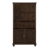 Cardano Driftwood Charcoal Bookcase - Ornate Home