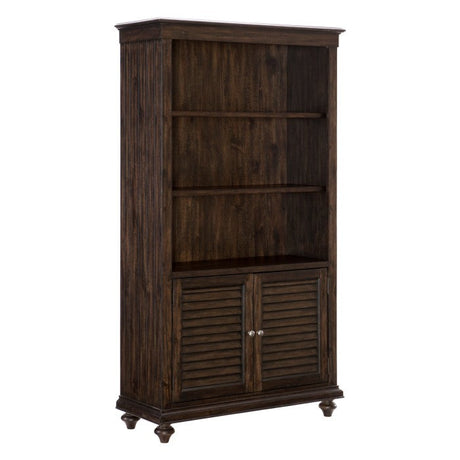 Cardano Driftwood Charcoal Bookcase - Ornate Home