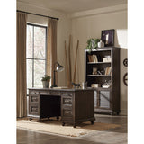 Cardano Driftwood Charcoal Bookcase - Ornate Home