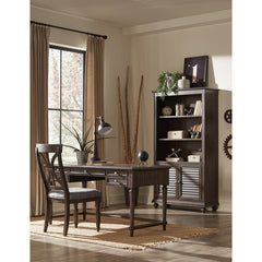 Cardano Driftwood Charcoal Bookcase - Ornate Home