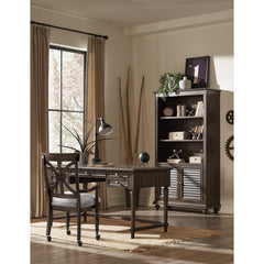 Cardano Driftwood Charcoal Bookcase - Ornate Home