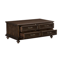 Cardano Driftwood Charcoal Cocktail Table - Ornate Home