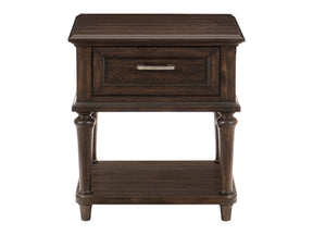 Cardano Driftwood Charcoal End Table - Ornate Home