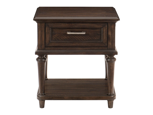Cardano Driftwood Charcoal End Table - Ornate Home