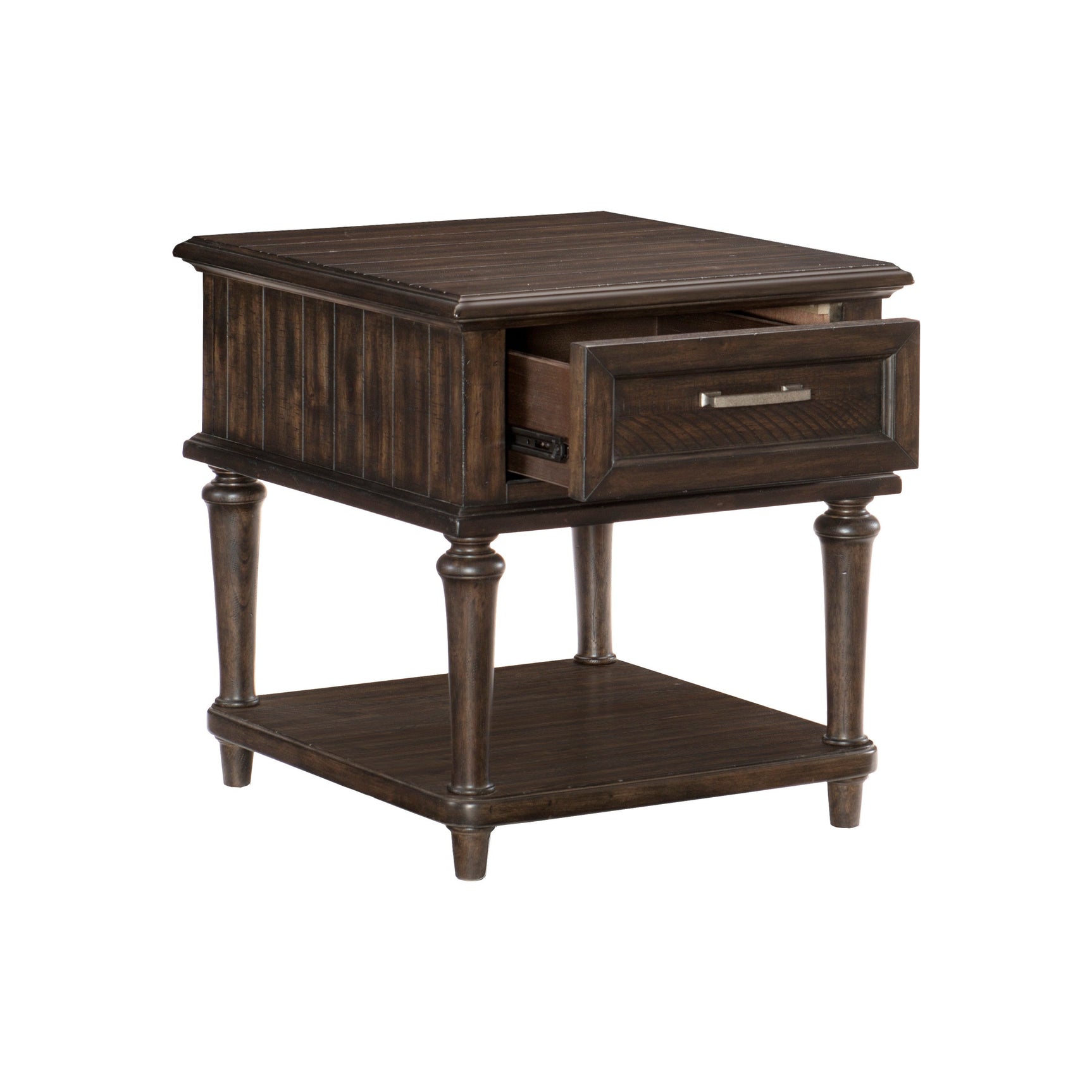 Cardano Driftwood Charcoal End Table - Ornate Home