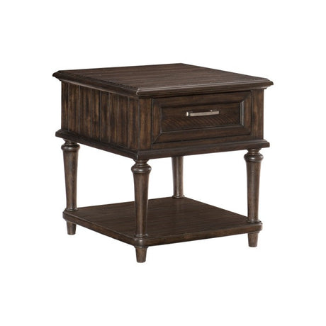 Cardano Driftwood Charcoal End Table - Ornate Home