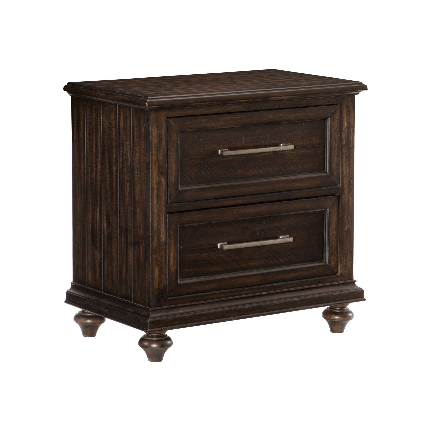 Cardano Driftwood Charcoal Nightstand - Ornate Home