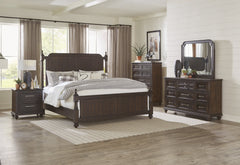 Cardano Driftwood Charcoal Nightstand - Ornate Home