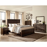 Cardano Driftwood Charcoal Queen Bed - Ornate Home