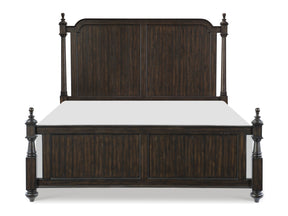 Cardano Driftwood Charcoal Queen Bed - Ornate Home
