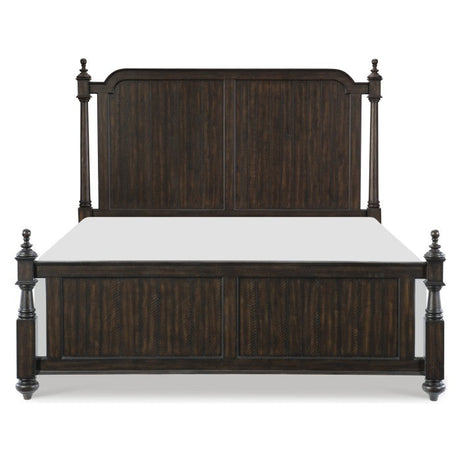 Cardano Driftwood Charcoal Queen Bed - Ornate Home