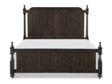 Cardano Driftwood Charcoal Queen Poster Bed - Ornate Home