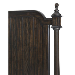 Cardano Driftwood Charcoal Queen Poster Bed - Ornate Home