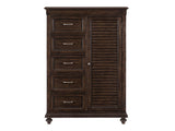 Cardano Driftwood Charcoal Wardrobe Chest - Ornate Home