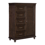 Cardano Driftwood Charcoal Wardrobe Chest - Ornate Home