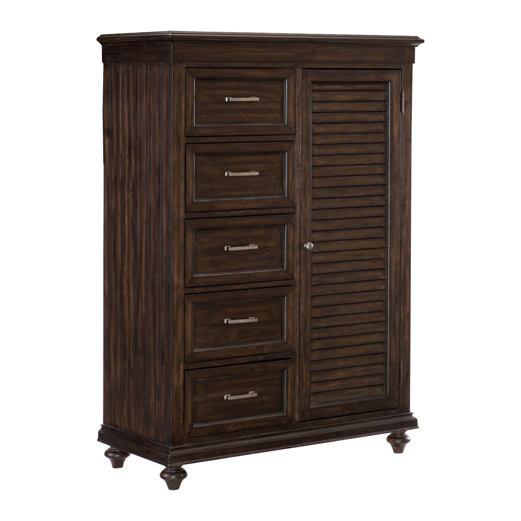 Cardano Driftwood Charcoal Wardrobe Chest - Ornate Home