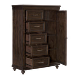 Cardano Driftwood Charcoal Wardrobe Chest - Ornate Home