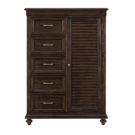 Cardano Driftwood Charcoal Wardrobe Chest - Ornate Home