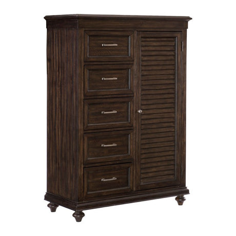 Cardano Driftwood Charcoal Wardrobe Chest - Ornate Home