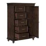 Cardano Driftwood Charcoal Wardrobe Chest - Ornate Home
