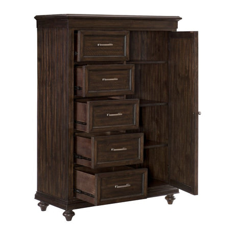 Cardano Driftwood Charcoal Wardrobe Chest - Ornate Home