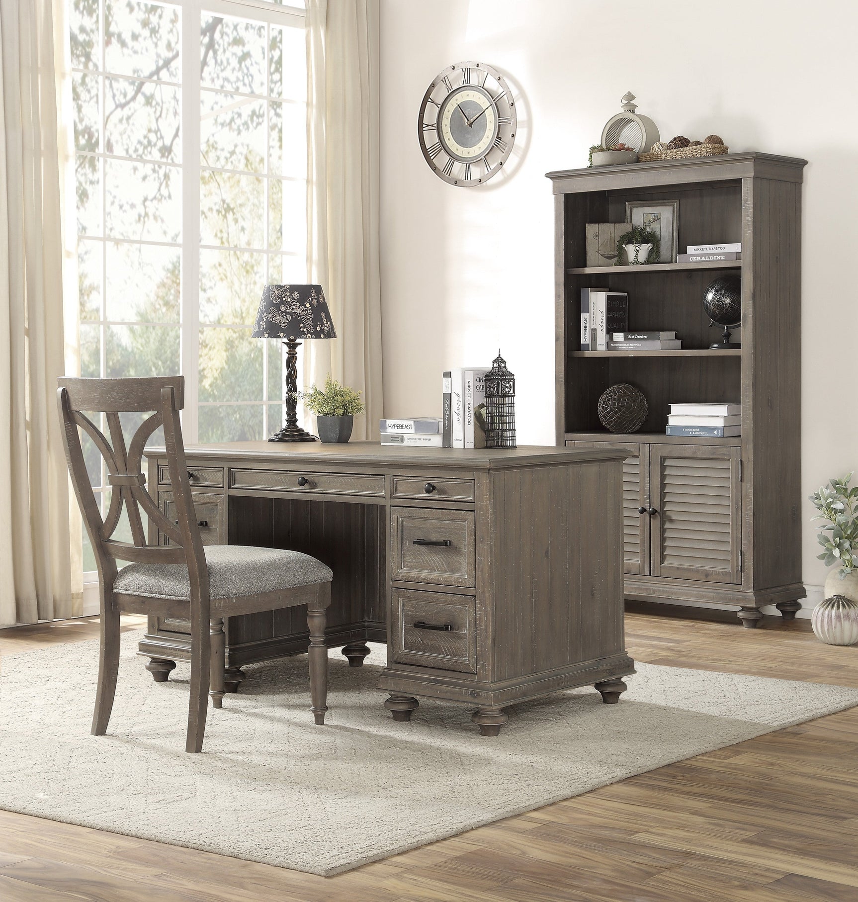 Cardano Light Brown Executive Desk - Ornate Home