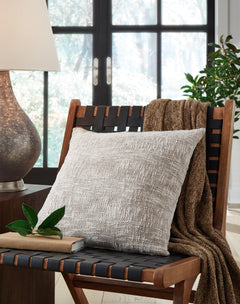 Carddon Brown/White Pillow - Ornate Home