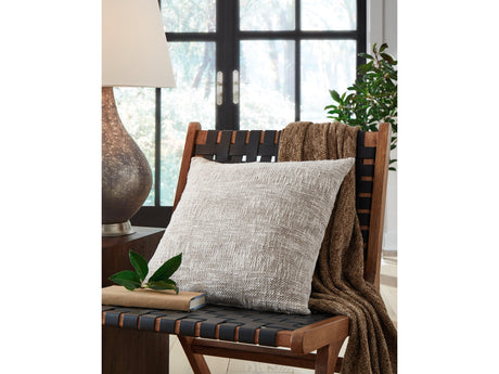 Carddon Brown/White Pillow (Set of 4) - Ornate Home