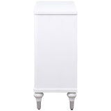 Cardella Distressed White Accent Cabinet - Ornate Home