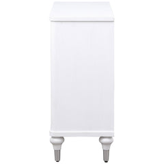Cardella Distressed White Accent Cabinet - Ornate Home