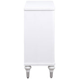 Cardella Distressed White Accent Cabinet - Ornate Home