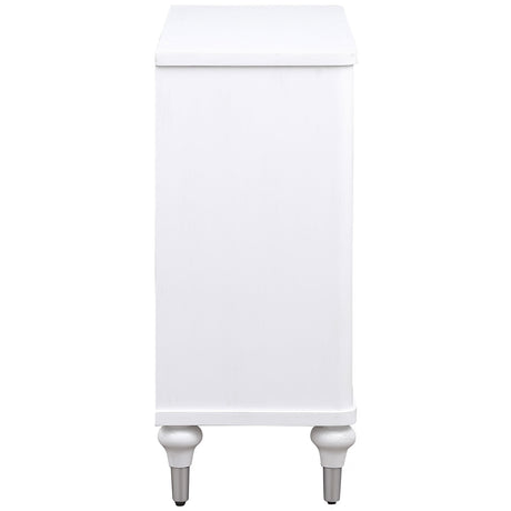 Cardella Distressed White Accent Cabinet - Ornate Home