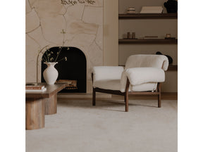 Cardero Ivory Lounge Chair - Ornate Home