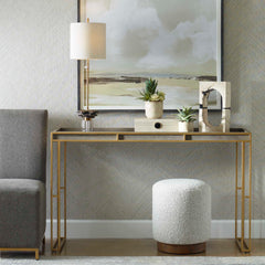Cardew Gray Modern Console Table - Ornate Home