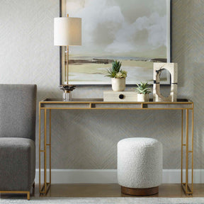 Cardew Gray Modern Console Table - Ornate Home