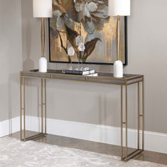 Cardew Gray Modern Console Table - Ornate Home