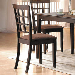 Cardiff Dark Brown/Espresso Side Chair (Set of 2) - Ornate Home