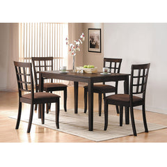 Cardiff Dark Brown/Espresso Side Chair (Set of 2) - Ornate Home