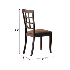 Cardiff Dark Brown/Espresso Side Chair (Set of 2) - Ornate Home