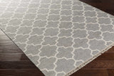Cardin Charcoal Trellis Wool&Viscose Rug - Clearance - Ornate Home