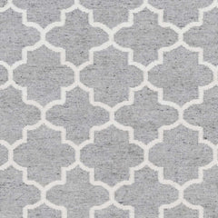 Cardin Charcoal Trellis Wool&Viscose Rug - Clearance - Ornate Home