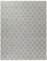Cardin Charcoal Trellis Wool&Viscose Rug - Clearance - Ornate Home