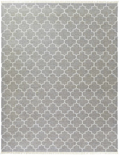Cardin Charcoal Trellis Wool&Viscose Rug - Clearance - Ornate Home